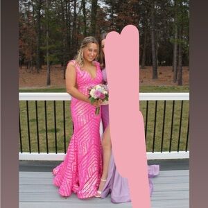 Jovani 59762 Sequin Mermaid Prom Dress Long Fitted Mermaid Pageant Gown